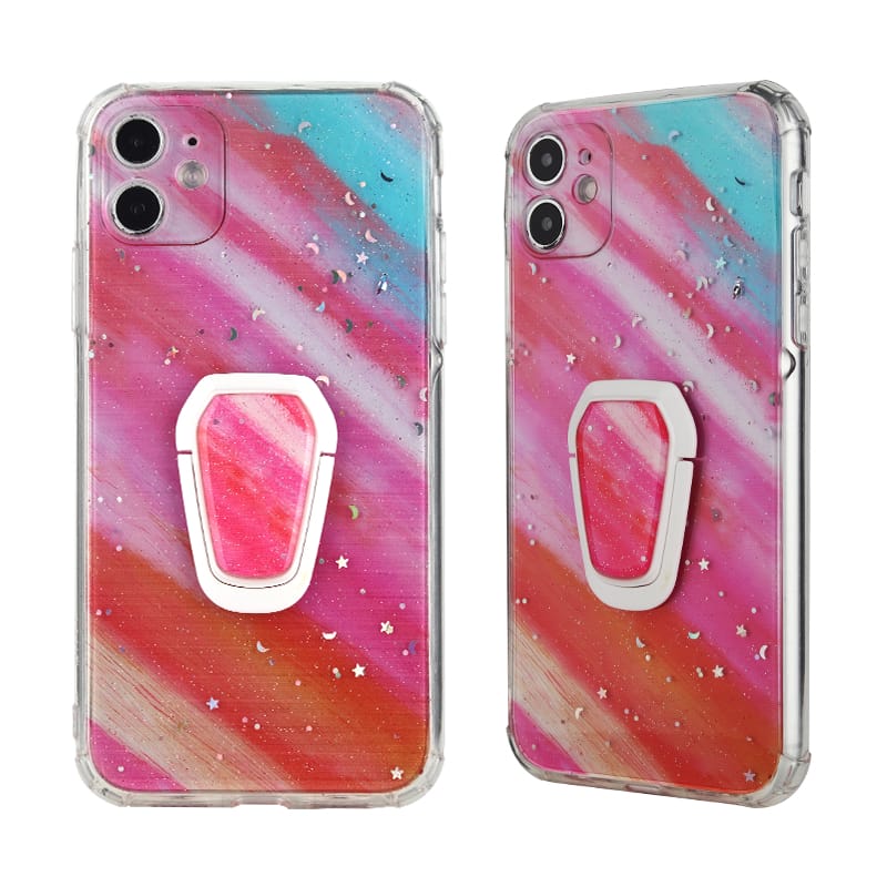 Anti-fall TPU+Acrylic Case with Drawing and Epoxy Stand for iPhone12Pro/12Promax 15 Anti-fall TPU+Acrylic Case with Drawing and Epoxy Stand for iPhone12Pro/12Promax - Image 15