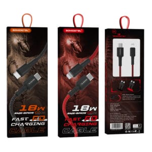 SMS-BW05 18 W PD Fast Charge Cable, Type C to iPhone