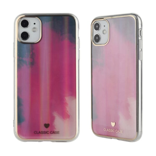 Funda 1.6mm TPU Galvanoplastia Plana Dual Caras De IMD En Color Gradiente Para iPhone12Pro/12ProMax