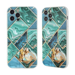 Caja del teléfono IMD TPU plana de doble cara de galvanoplastia de 1,6 mm para iPhone12Pro/12ProMax