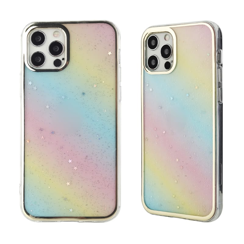 Dual Sided IMD Flat Flat Galvanoplast TPU Case In Gradient Colour And Epoxy Glitter For iPhone12/12Pro 7 Dual Sided IMD Flat Flat Galvanoplast TPU Case In Gradient Colour And Epoxy Glitter For iPhone12/12Pro - Image 7
