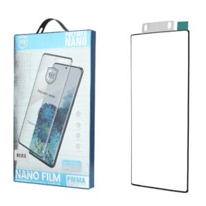 Nano-curved, anti-fingerprint PMMA polymer membrane with release function