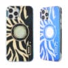 IMD Dual Sided Flat Galvanoplast TPU Case With Colourful Blue-ray Pattern And Flash Dust For iPhone12/12mini 16 06 8