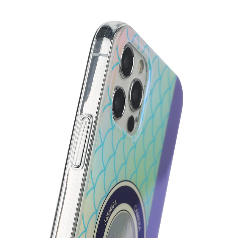 IMD Dual Sided Flat Galvanoplast TPU Case With Colourful Blue-ray Pattern And Flash Dust For iPhone12/12mini 3 IMD Dual Sided Flat Galvanoplast TPU Case With Colourful Blue-ray Pattern And Flash Dust For iPhone12/12mini - Image 3
