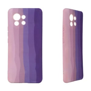 2.5mm Nano silicon rainbow design case for iPhone12/12Pro