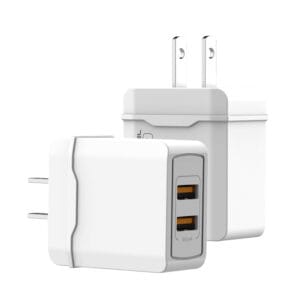 SMS-A138 5V 2.4A portable PC travel charger with USB cable