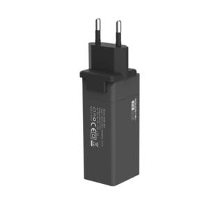 SMS-A80 cargador súper rápido 36W PD + QC3.0 con adaptador plegable