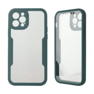 360 Funda TPU+PC de protección completa con color para iPhone12pro