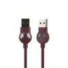 Cable USB-A de armadura ET aliens series con LED luz, Cable 1A de carga múltiple