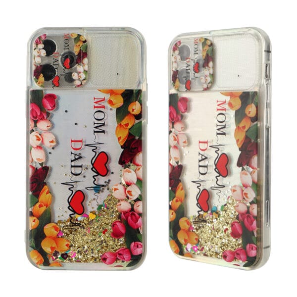 Moving liquid quicksand cases for girls and women for iPhone12/12mini