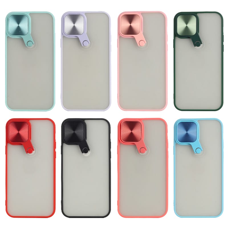 Anti-Shock TPU+PC case with mirror and metal stand for iPhone12/12mini/12Pro 2 Anti-Shock TPU+PC case with mirror and metal stand for iPhone12/12mini/12Pro - Image 2