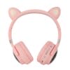 Wireless Headphones HZ-BT630 Cat Ear LED Light Up Foldable Wireless Headphones with Microphone 12 01 11