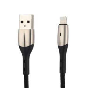 Mayoreo cable de datos rápido de nylon de 2.4A con luz azul