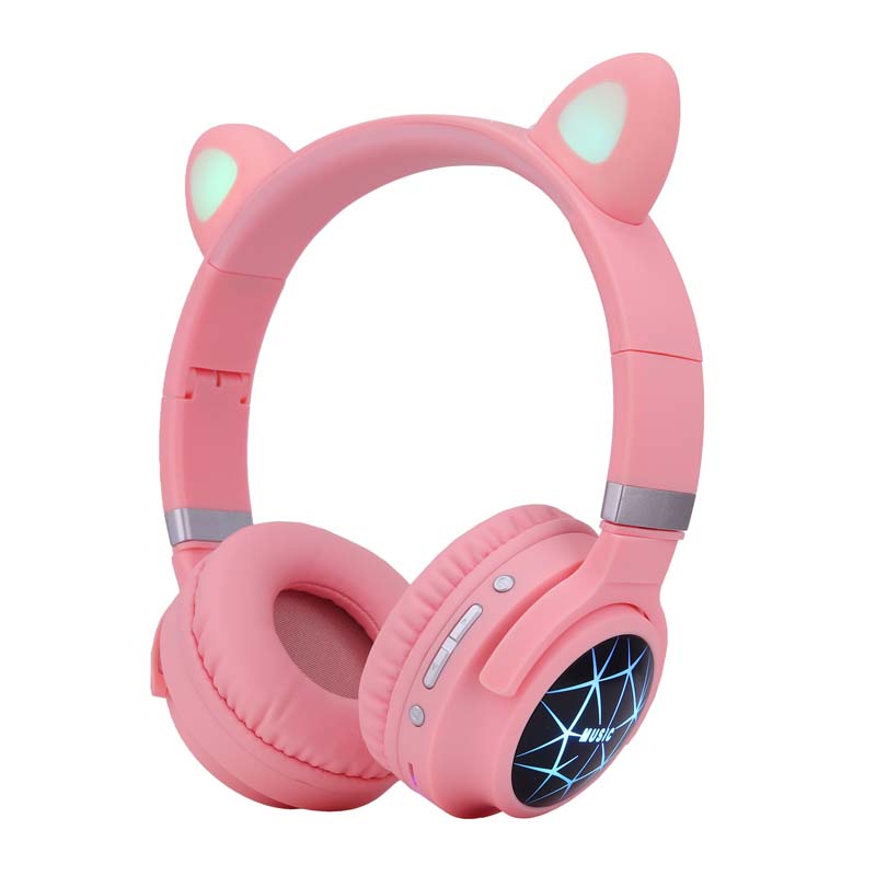 Wireless Headphones HZ-BT630 Cat Ear LED Light Up Foldable Wireless Headphones with Microphone 1 Wireless Headphones HZ-BT630 Cat Ear LED Light Up Foldable Wireless Headphones with Microphone