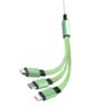 2.4A Multi 2.4A retractable fast charge cable, 3-in-1 USB charging cable for IP/Type-C/Micro-USB 10 03 7