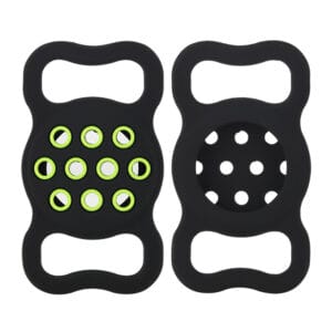 Funda protectora para AirTag multicolor con llavero antipérdida