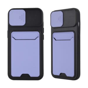Funda Protección De Lente Deslizante Anti-Choque TPU+PC Y Ranura De Sacar Tarjeta Fácilmente Para iPhone13Pro