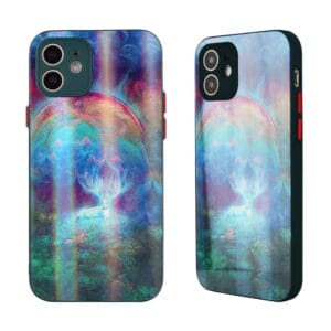 Fundas TPU+Vidrio Serie En Dibujo Colorido Y Aurora