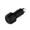 Car charger with blue LED, type C 65W PD fast USB C car charger and QC 3.0 30W 15 06 4