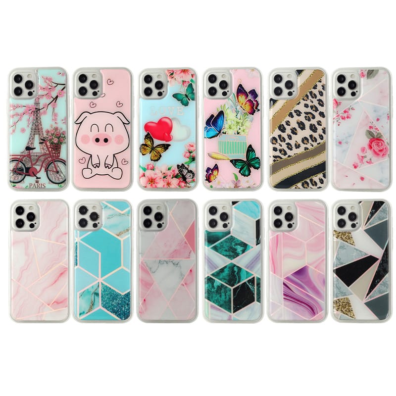 Coat armor TPU+PC Cases in Colourful Pattern and Aurora for iPhone12 2 Coat armor TPU+PC Cases in Colourful Pattern and Aurora for iPhone12 - Image 2
