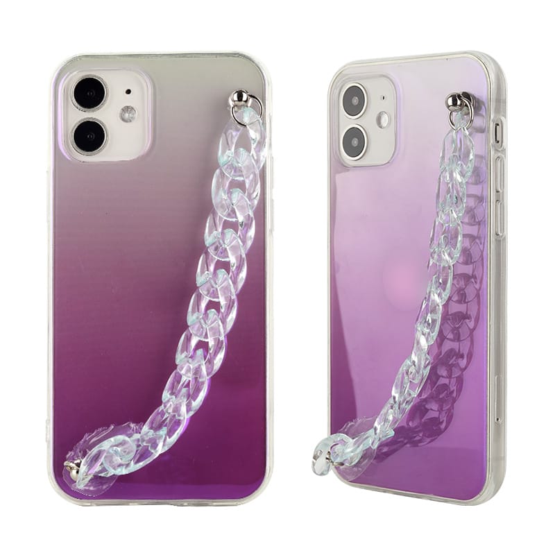 Dual sided tpu case from IMD in gradient colour with cute bracelet chain for iPhone13 8 Dual sided tpu case from IMD in gradient colour with cute bracelet chain for iPhone13 - Image 8