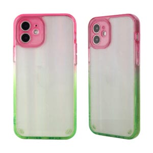 Dual Gradient Colour Clear Case with Lens Protection for iPhone13Pro