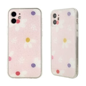 IMD Dual Sided Flat Galvanoplast TPU Case With Flower Design