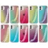 Dual sided tpu case from IMD in gradient colour with cute bracelet chain for iPhone13 11 20 5