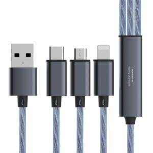 SMS-BY03 USB cable LED electroluminescent light flux LED 3A