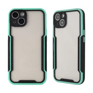 Funda Anti-Choque TPU+PC Transparente Con Marco Brillante Para iPhone13/13mini