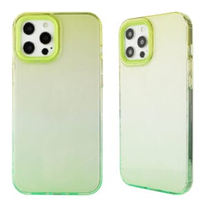 2 in 1 TPU+PC dual colour glass housing with full camera lens protection