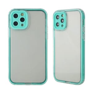 3 in 1 TPU+PC clear glass housing with full camera lens protection