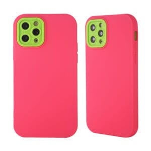 3 in 1 TPU+PC rubber oil TPU+PC housing with full camera lens protection