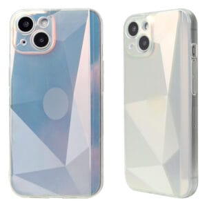 Carcasa TPU Galvanoplastia Plana Dual Caras De IMD Con Dibujo Colorido Y Polvo Flash