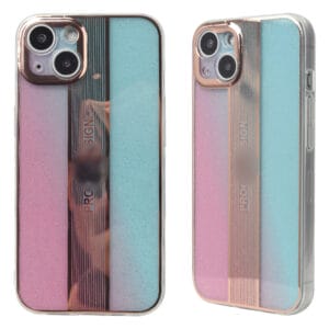 Funda TPU Galvanoplastia Plana Dual Caras De IMD En Color Gradiente y Glitter