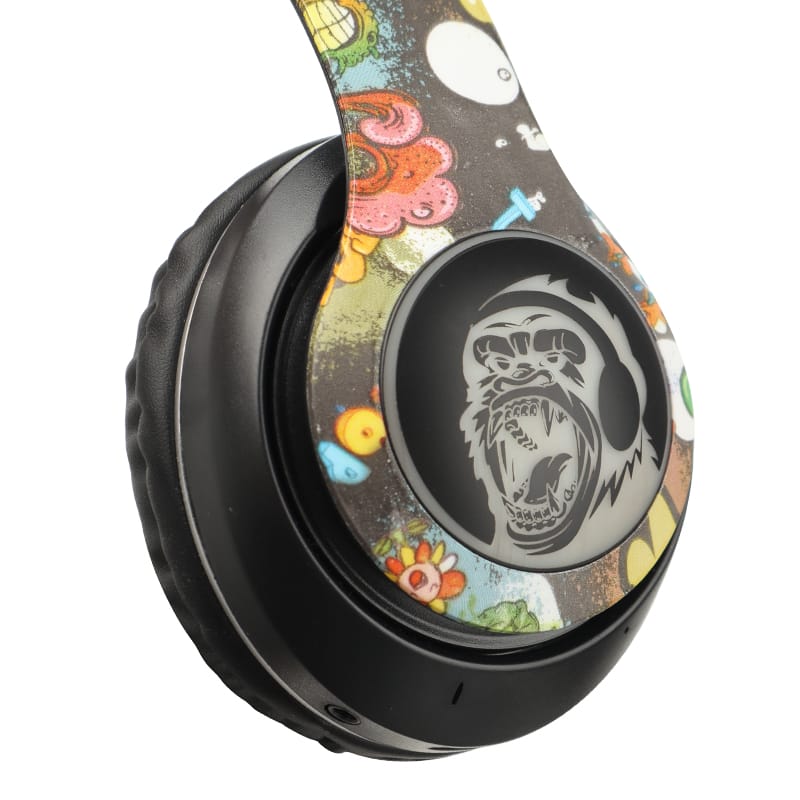 Wireless Graffiti Headphones V5.0 Headphones with RGB Color