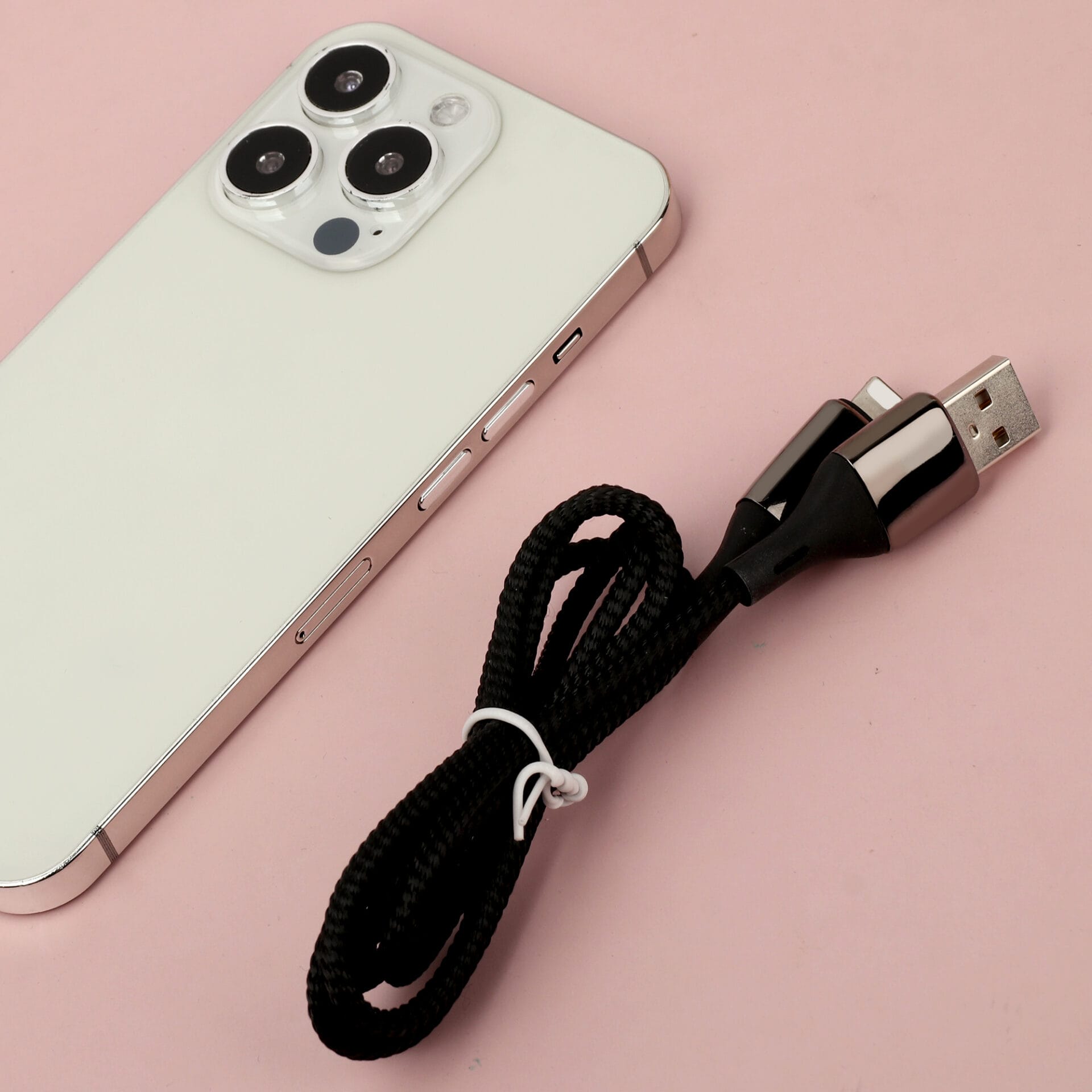 12W Cloth Braided Cord SR Extend Fast Charging Data USB Cable for IPH/Micro/Type C 5 12W Cloth Braided Cord SR Extend Fast Charging Data USB Cable for IPH/Micro/Type C - Image 5