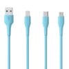 Highly elastic TPE charging cable colour macaroni USB data cable for IPH/Micro/Type C 20 05 4