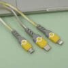 Tri-colour USB Fast Data Charging Cable for IPH/Micro/Type C 13 05 5