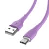 Highly elastic TPE charging cable colour macaroni USB data cable for IPH/Micro/Type C 17 06 4