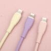 Highly elastic TPE charging cable colour macaroni USB data cable for IPH/Micro/Type C 22 10 2