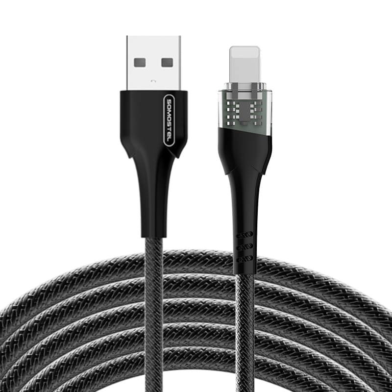 SMS-BW11 2.4A Transparent Mechanical Design Fast Charging USB Data Cable 21 SMS-BW11 2.4A Transparent Mechanical Design Fast Charging USB Data Cable - Image 21