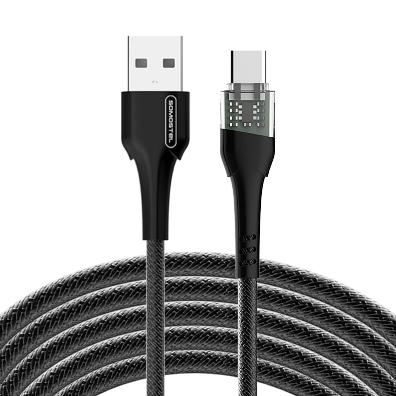 SMS-BW11 2.4A Transparent Mechanical Design Fast Charging USB Data Cable 22 SMS-BW11 2.4A Transparent Mechanical Design Fast Charging USB Data Cable - Image 22