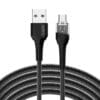 SMS-BW11 2.4A Transparent Mechanical Design Fast Charging USB Data Cable 54 22 1