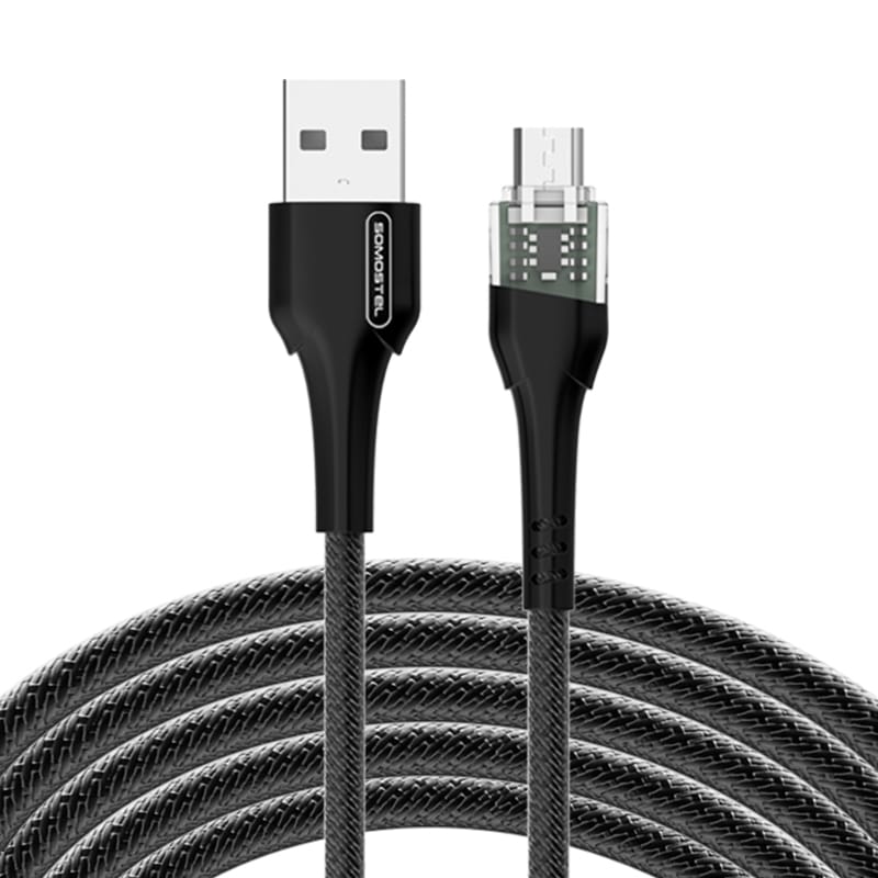 SMS-BW11 2.4A Transparent Mechanical Design Fast Charging USB Data Cable 23 SMS-BW11 2.4A Transparent Mechanical Design Fast Charging USB Data Cable - Image 23