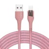 SMS-BW11 2.4A Transparent Mechanical Design Fast Charging USB Data Cable 58 26 1