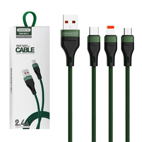 SMS-BW12 2.4A Fast Charge USB Data Cable