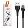 SMS-BW11 2.4A Transparent Mechanical Design Fast Charging USB Data Cable 38 6 5
