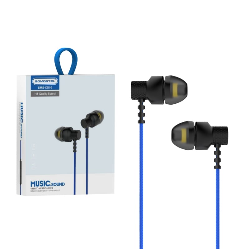 SMS-CS10 Gold Plated 3.5mm HD Sound Earphones 13 SMS-CS10 Gold Plated 3.5mm HD Sound Earphones - Image 13