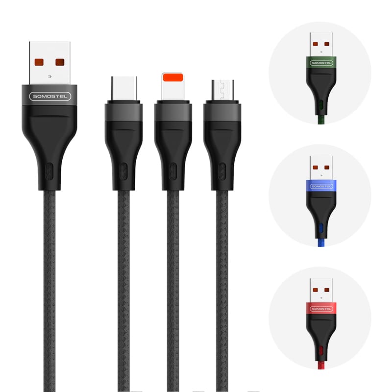 SMS-BW12 2.4A Fast Data Charging USB Cable 3 SMS-BW12 2.4A Fast Data Charging USB Cable - Image 3